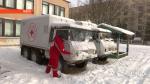 В дни сильных морозов вместе с ГАИ кольцевую дорогу и загородные трассы патрулируют волонтёры Красного Креста 