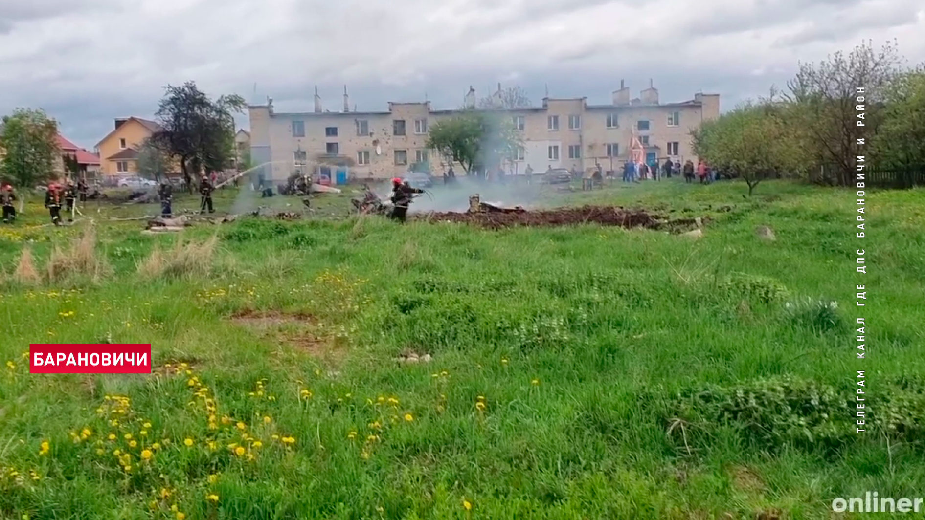 В Барановичах разбился учебно-военный самолёт. Оба пилота погибли-1
