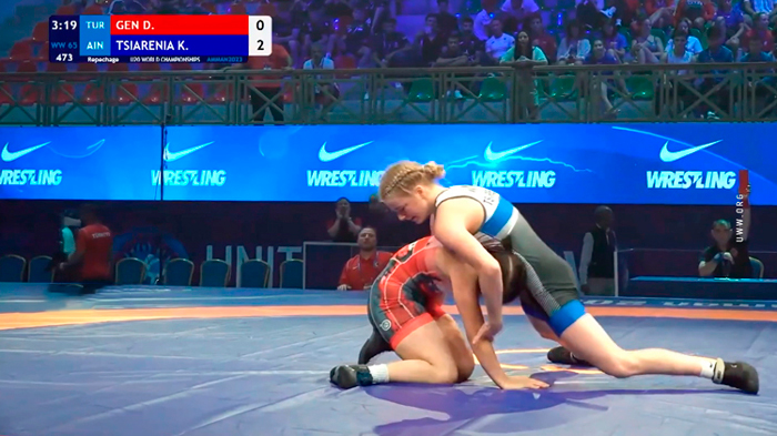 Белоруска Ксения Тереня выиграла бронзу молодёжного чемпионата мира по борьбе