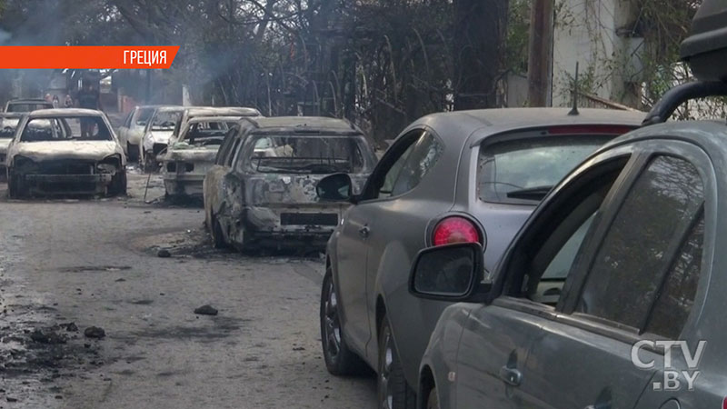 В Греции объявлен трёхдневный траур по жертвам масштабных лесных пожаров-6