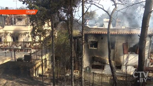 В Греции объявлен трёхдневный траур по жертвам масштабных лесных пожаров
