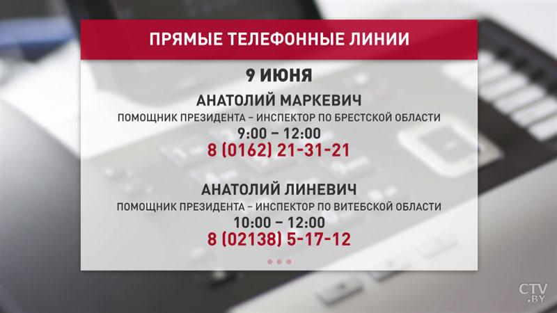 Помощники Президента – инспекторы по областям проведут прямые линии с гражданами-4