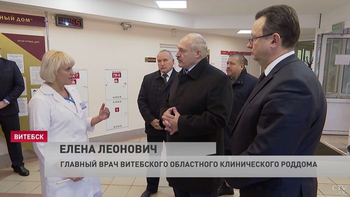 Александр Лукашенко с визитом в областном роддоме в Витебске. О чём он говорил с главврачом?-9