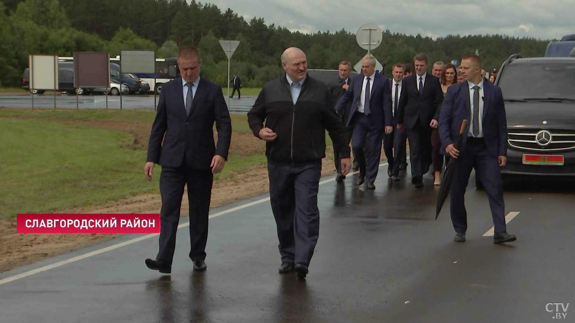 Президент Беларуси открыл мост через реку Сож в Славгородском районе-18