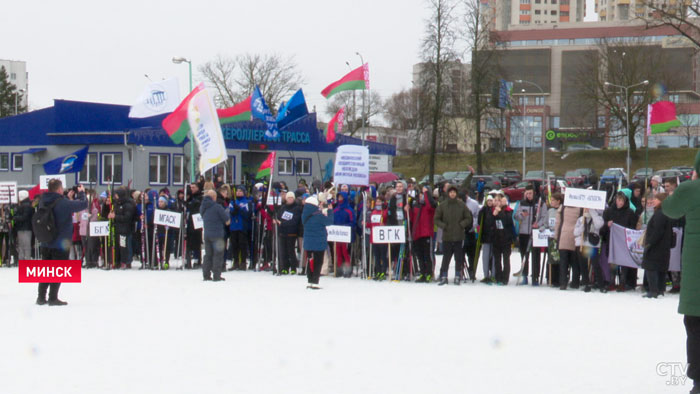 Более тысячи студентов и преподавателей приняли участие во «Всебелорусской студенческой лыжне»-1