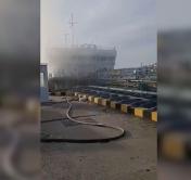 В столице Дагестана прогремел взрыв в порту на танкере 