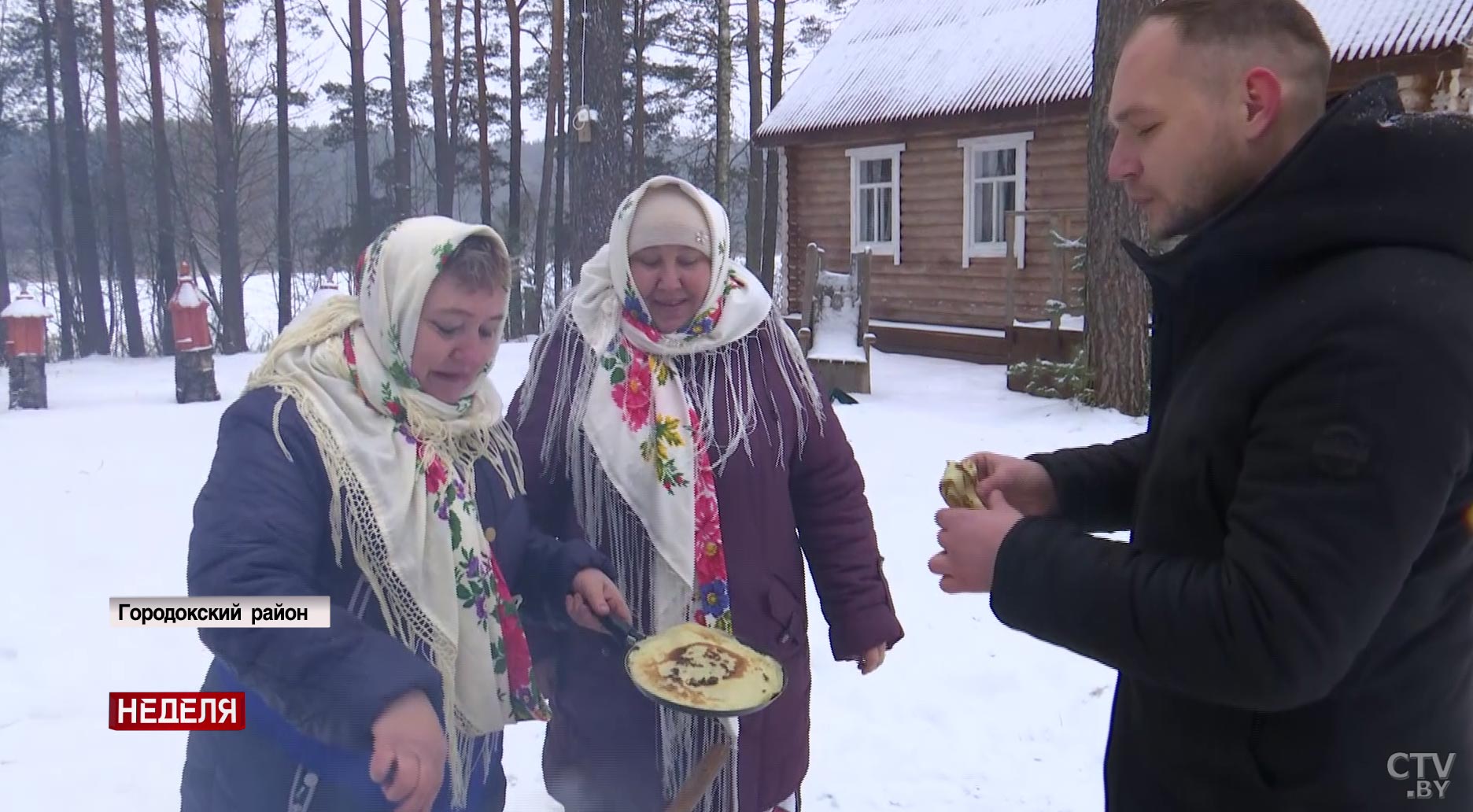 Издавна жарят блины на пылающей колоде. Какие масленичные традиции сохранились на севере Беларуси?-16