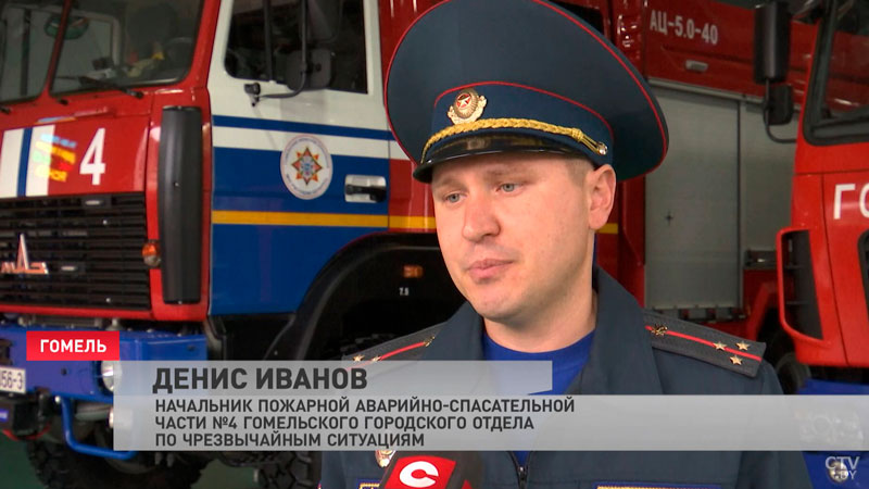Вадим Синявский открыл новую пожарную часть в Гомеле-4