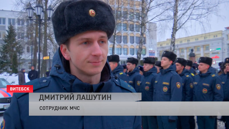 Новобранцы МЧС приняли торжественную присягу в Витебске-7