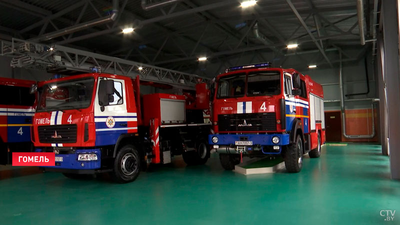 Вадим Синявский открыл новую пожарную часть в Гомеле-10