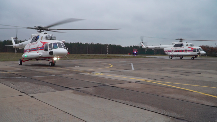 Белорусские спасатели получили два вертолёта Ми-17B-5