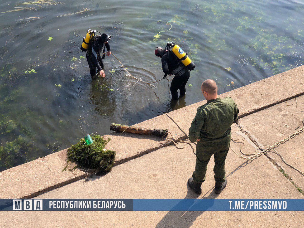 В Гомеле в реке обнаружены артиллерийские снаряды времён войны-1