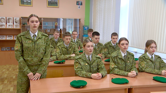 Выпускники военно-патриотического класса Минской области пополнят ряды новобранцев Института погранслужбы