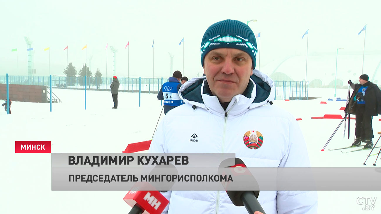 Кухарев на смешанной эстафете по биатлону в Минске: интересная, честная борьба, все очень долго готовились-13