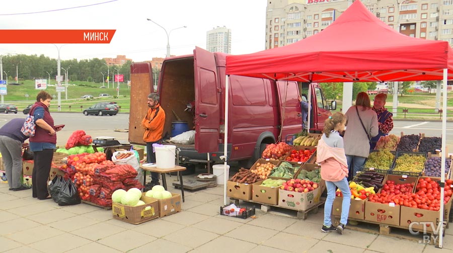 «У нас очень хороший спрос»: сезонная выездная торговля с машин началась в Минске-1
