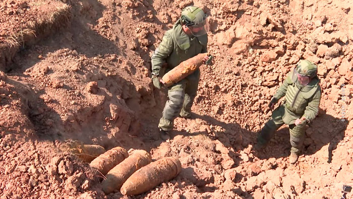 В Беларуси до сих пор находят места, усеянные снарядами времён Великой Отечественной