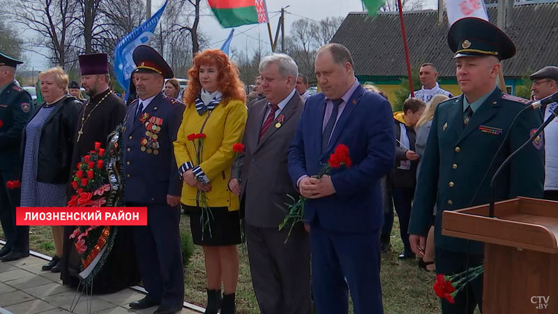 Митинг на единственном в Беларуси офицерском захоронении прошёл в Лиозненском районе-1