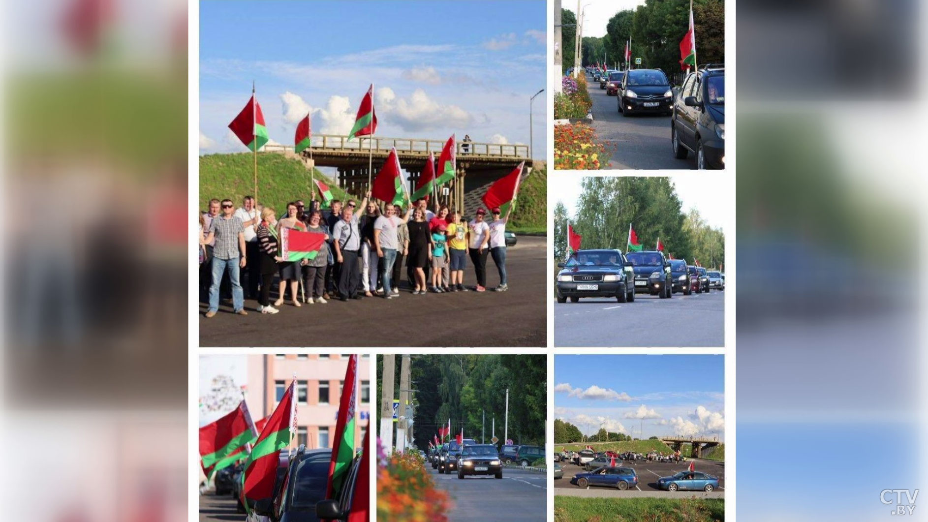 Перед стартом выстроили машины цифрой 101. Как проходил автопробег в поддержку мира в Гродно-6