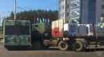 В Уручье КамАЗ с отказавшими тормозами протаранил троллейбус