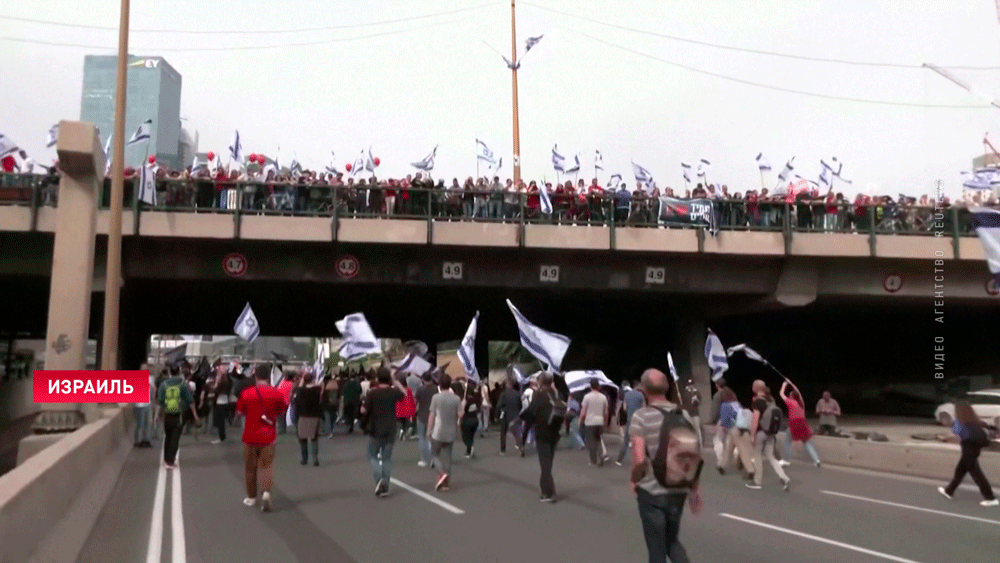 В центре Тель-Авива полиция применила водомёты против демонстрантов-4