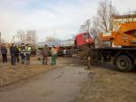 В Берёзе молоковоз врезался в бронетранспортёр