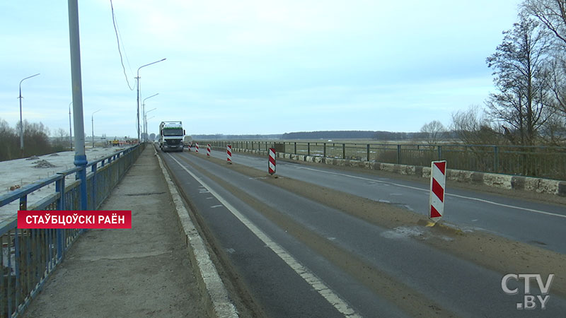 Часть моста через Неман в Столбцовском районе закрыли на капитальный ремонт-13