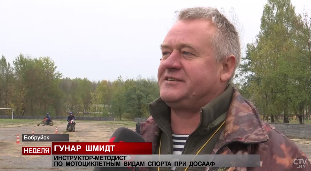 Адреналин, скорость и зрелища. Посмотрите, как в Бобруйске занимаются необычным видом спорта – мотоболом-16