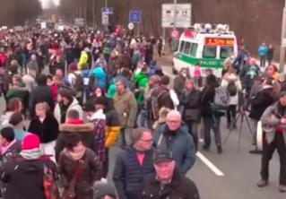 На границе Австрии и Германии прошёл массовый митинг ковид-диссидентов