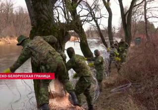 На польско-белорусскую границу прибыли эстонские военные, они помогут с ремонтом заграждений