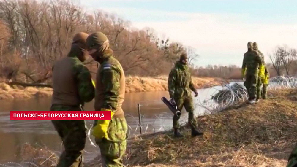 На польско-белорусскую границу прибыли эстонские военные, они помогут с ремонтом заграждений-4