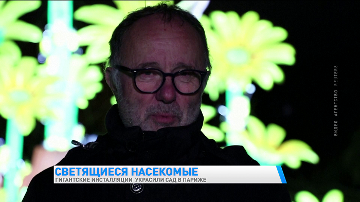 Светящиеся насекомые. Сад в Париже украсили гигантскими инсталляциями-1