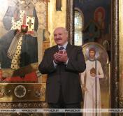 «В единстве залог наших успехов». Александр Лукашенко в Рождество приехал в храм Свято-Елисаветинской обители
