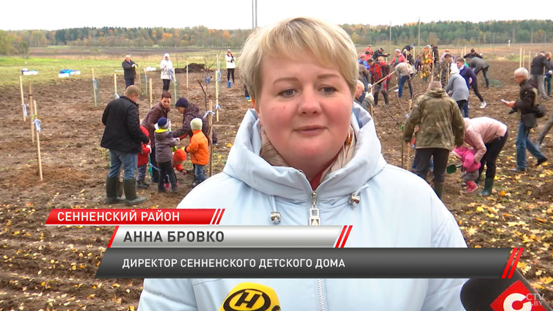 У Сенненского детского дома высадили 130 деревьев-4