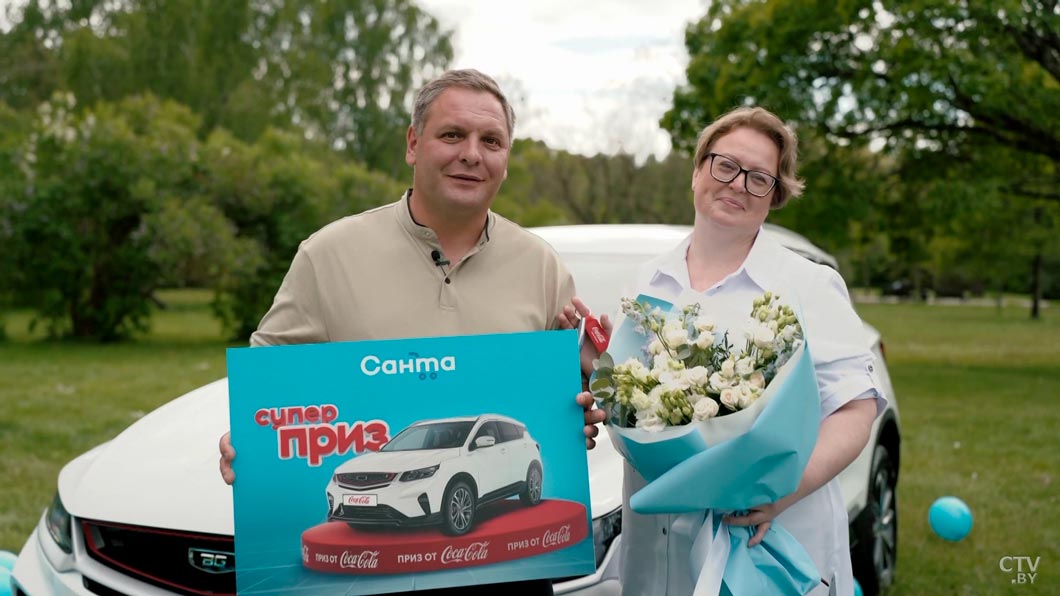 «Слёзы, эмоции, шок!» Жительница Речицы выиграла авто от «Санты»-8