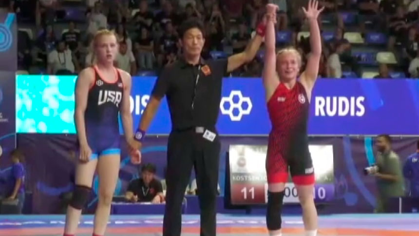 Ксения Костенич выиграла бронзовую медаль юниорского чемпионата мира по борьбе Ксения Костенич выиграла бронзовую медаль юниорского чемпионата мира по борьбе