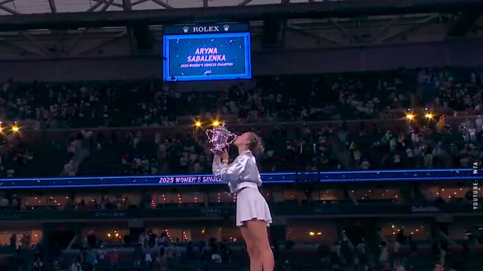 Арина Соболенко заняла 3-е место в списке лучших спортсменок 2025-го