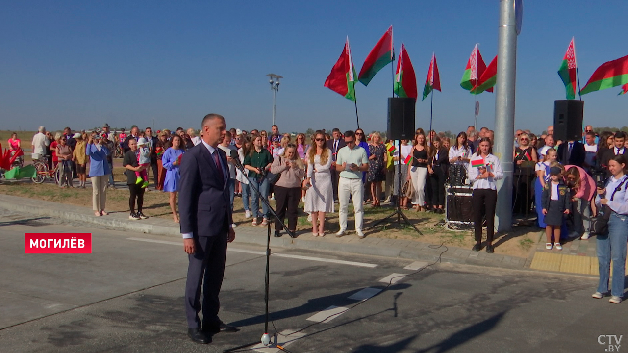 В Могилёве открыли завершающую очередь дороги-дублёра-10