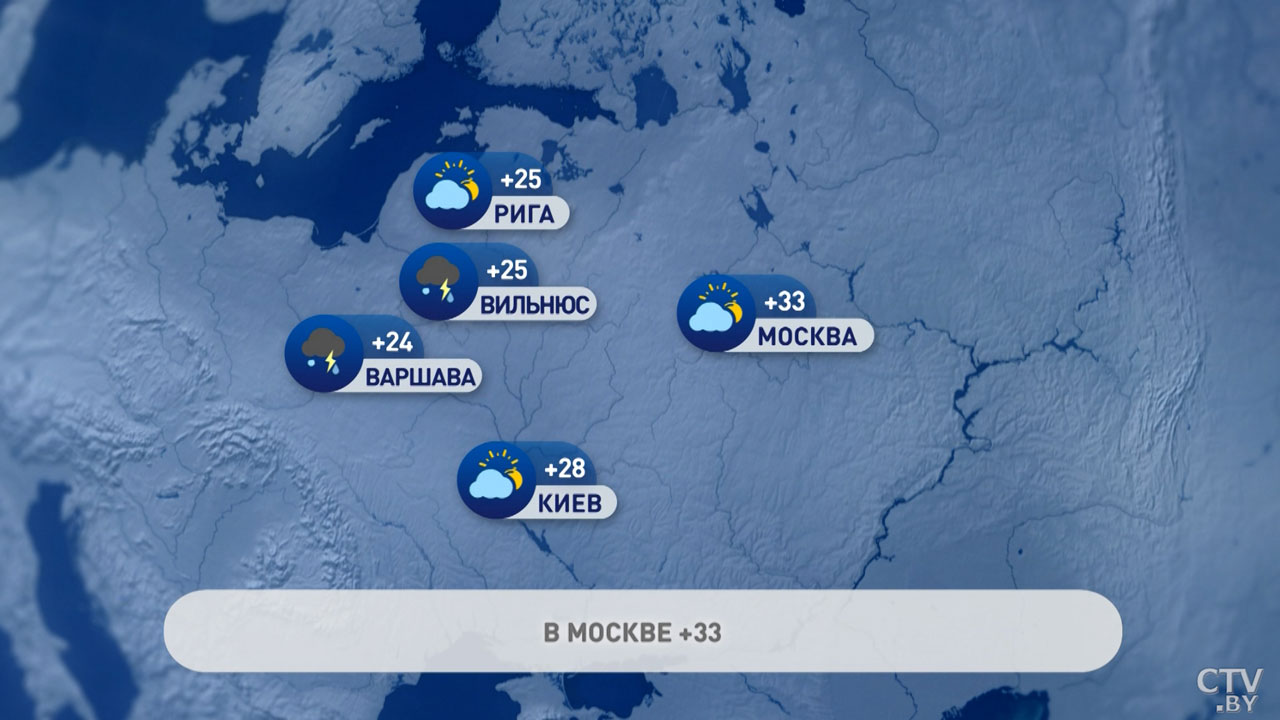 В Москве переменная облачность и до +33 – погода в Европе на неделю-6