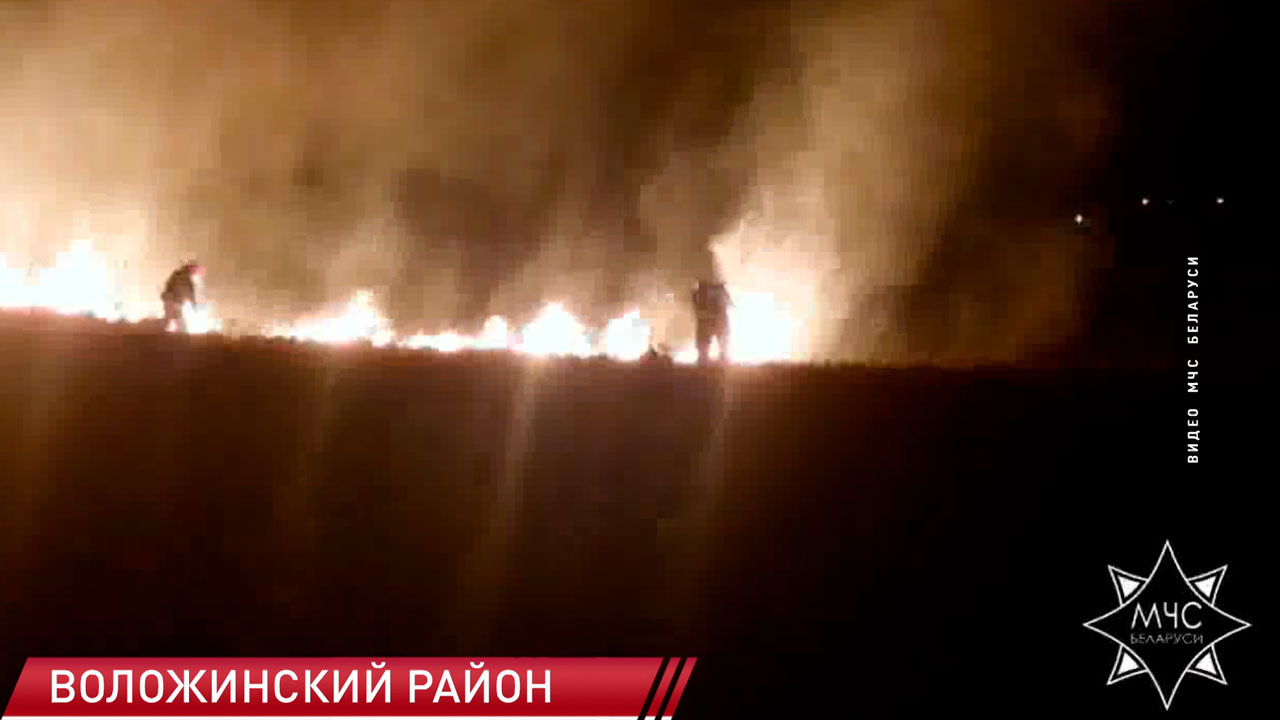 Подразделения МЧС ликвидировали пожар в Воложинском районе-2