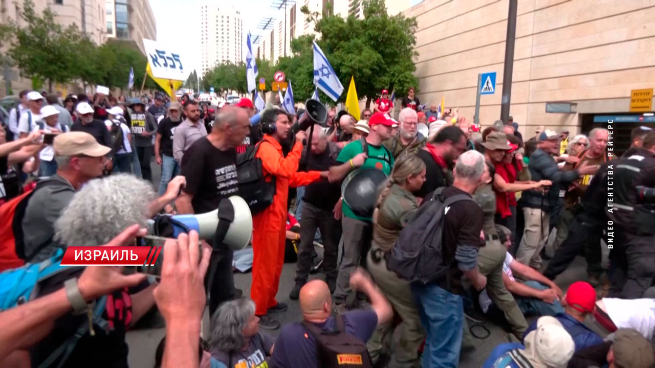 В Иерусалиме протестующие пытались проникнуть в парламент-2