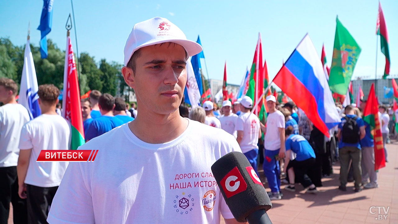 Дни молодёжи в Витебске стартовали с марша победителей-6 Дни молодёжи в Витебске стартовали с марша победителей-6