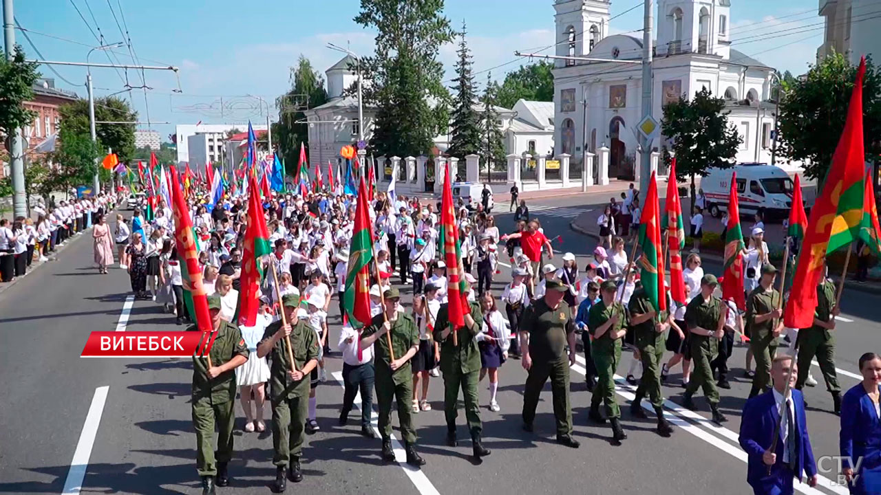 Дни молодёжи в Витебске стартовали с марша победителей-2