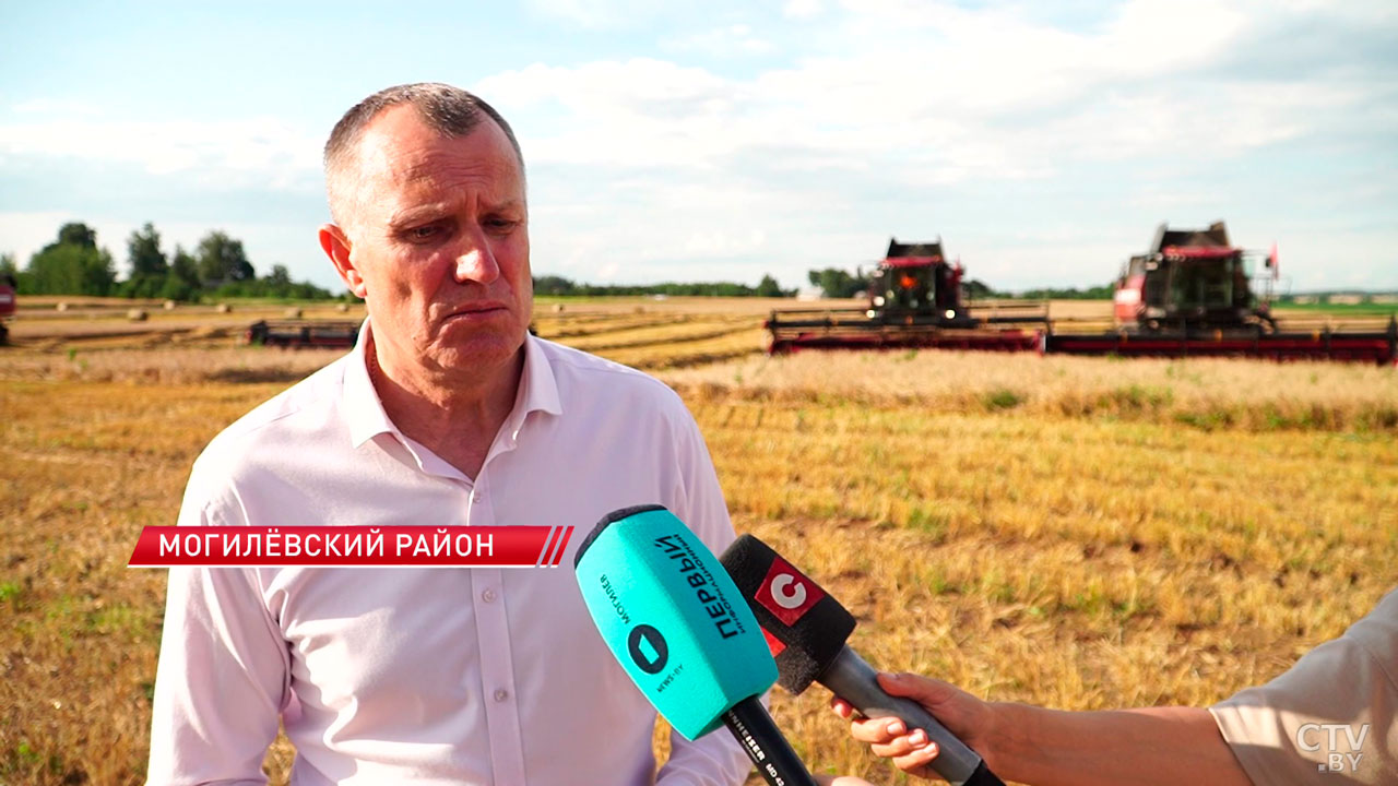 В Могилёвской области появился первый комбайнер-тысячник-8