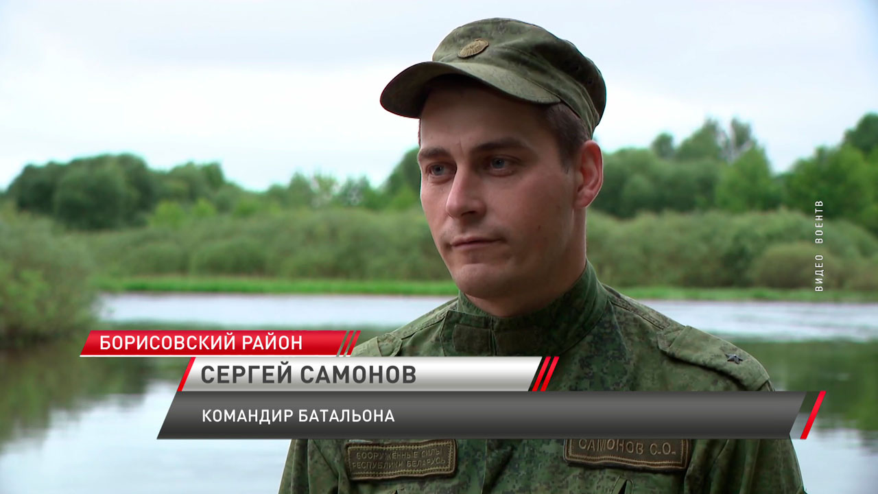 Танкисты столичной механизированной бригады форсировали реку Березина-4
