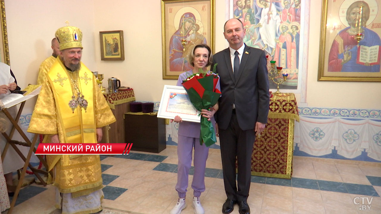 Руководство Миноблисполкома и БПЦ посетили РНПЦ детской онкологии в Боровлянах-2