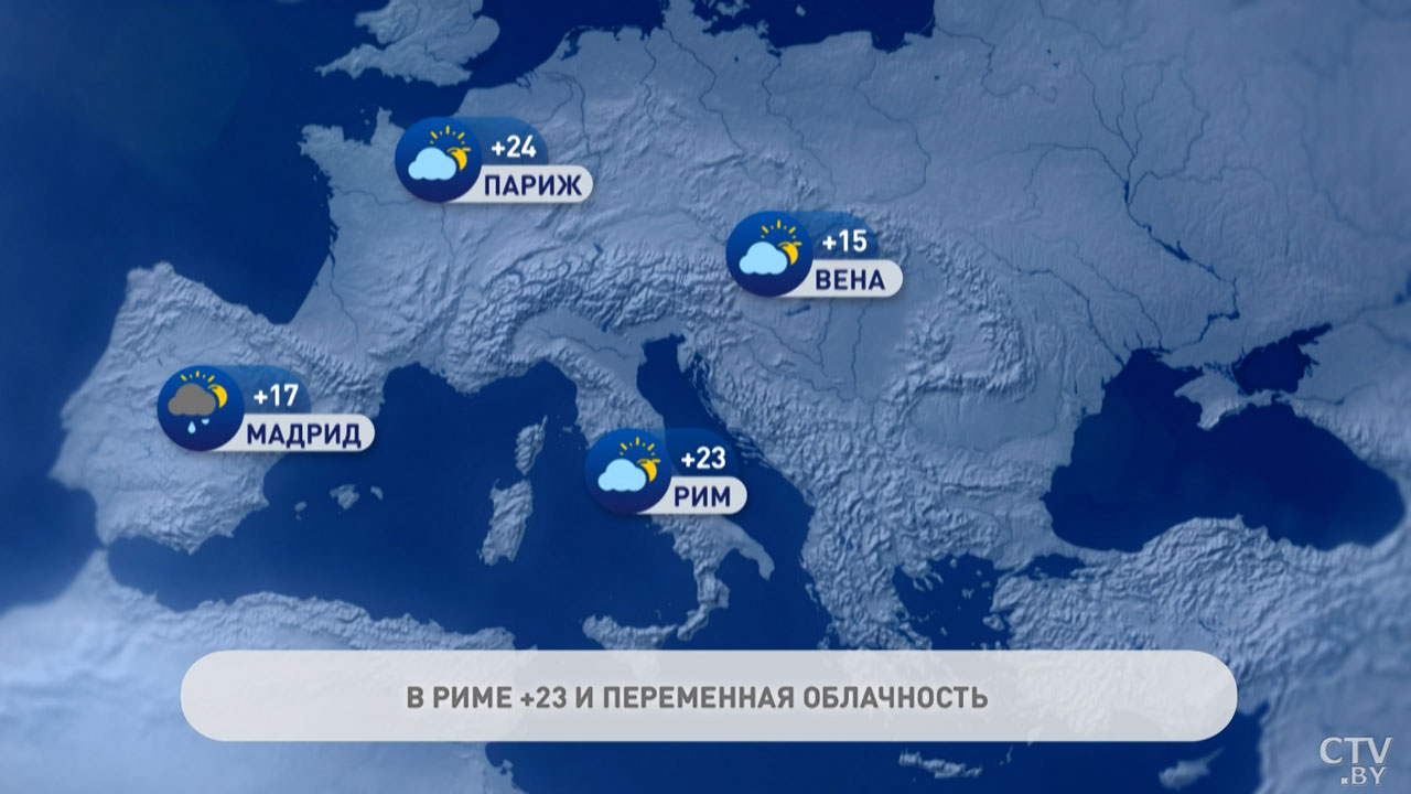 В Москве +10, дождь, в Афинах – 24 градуса тепла. Прогноз погоды в Европе на неделю-2