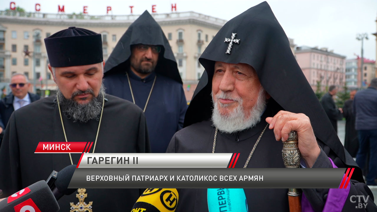 В Минске впервые с официальным визитом находится Католикос всех армян Гарегин II-4