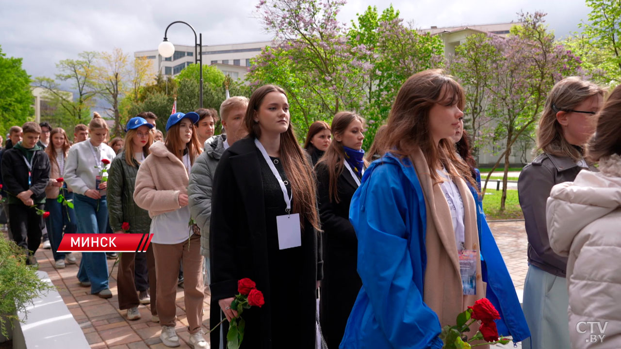 Митинг-реквием в рамках международного форума «Свет Великой Победы» прошёл в БГУ-8