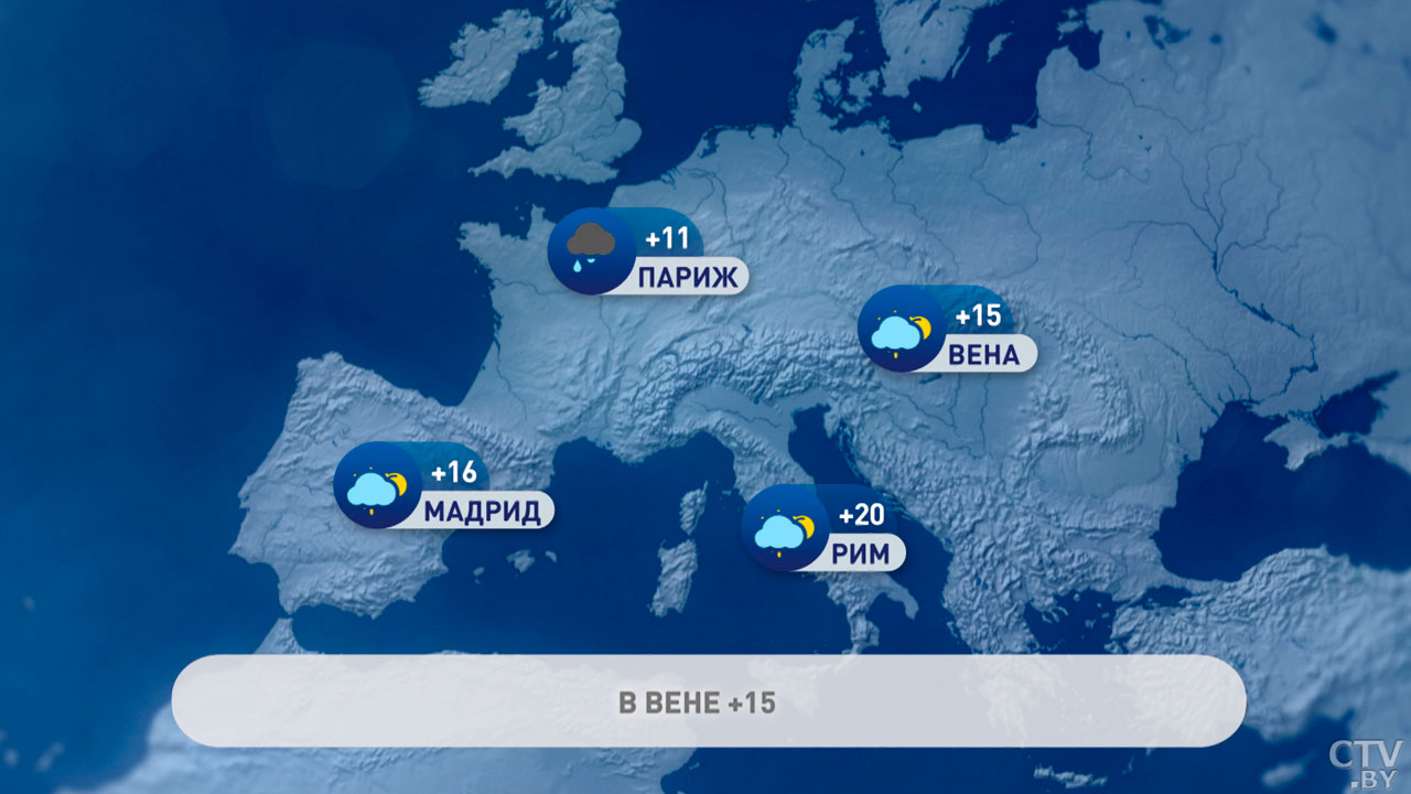 В Риме +20, а в Москве +6 – погода в Европе на неделю-2
