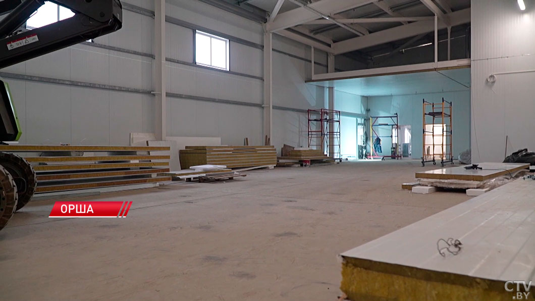В Орше по программе «Один район – один проект» возводится консервный мясной цех-2